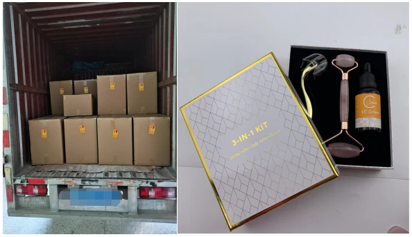 ลูกค้า VIP ของสหรัฐอเมริกา 3-ใน-1 Jade Roller Order
