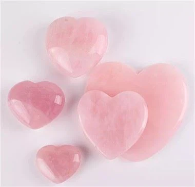 เครื่องมือ Rose Quartz quartz jade stone gua sha 100% ธรรมชาติ