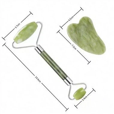 การนวดตัวบอดี้แบบดั้งเดิม Jade Roller และเครื่องมือ Gua Sha