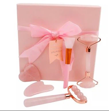 โรสควอตซ์หน้านวดมวล Jade Roller และชุด Gua Sha