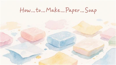 วิธีทำสบู่กระดาษ — สุดยอดคู่มือ DIY